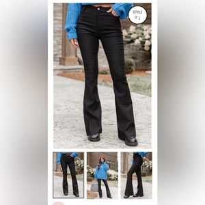 GREELEY BLACK FLARE PANTS